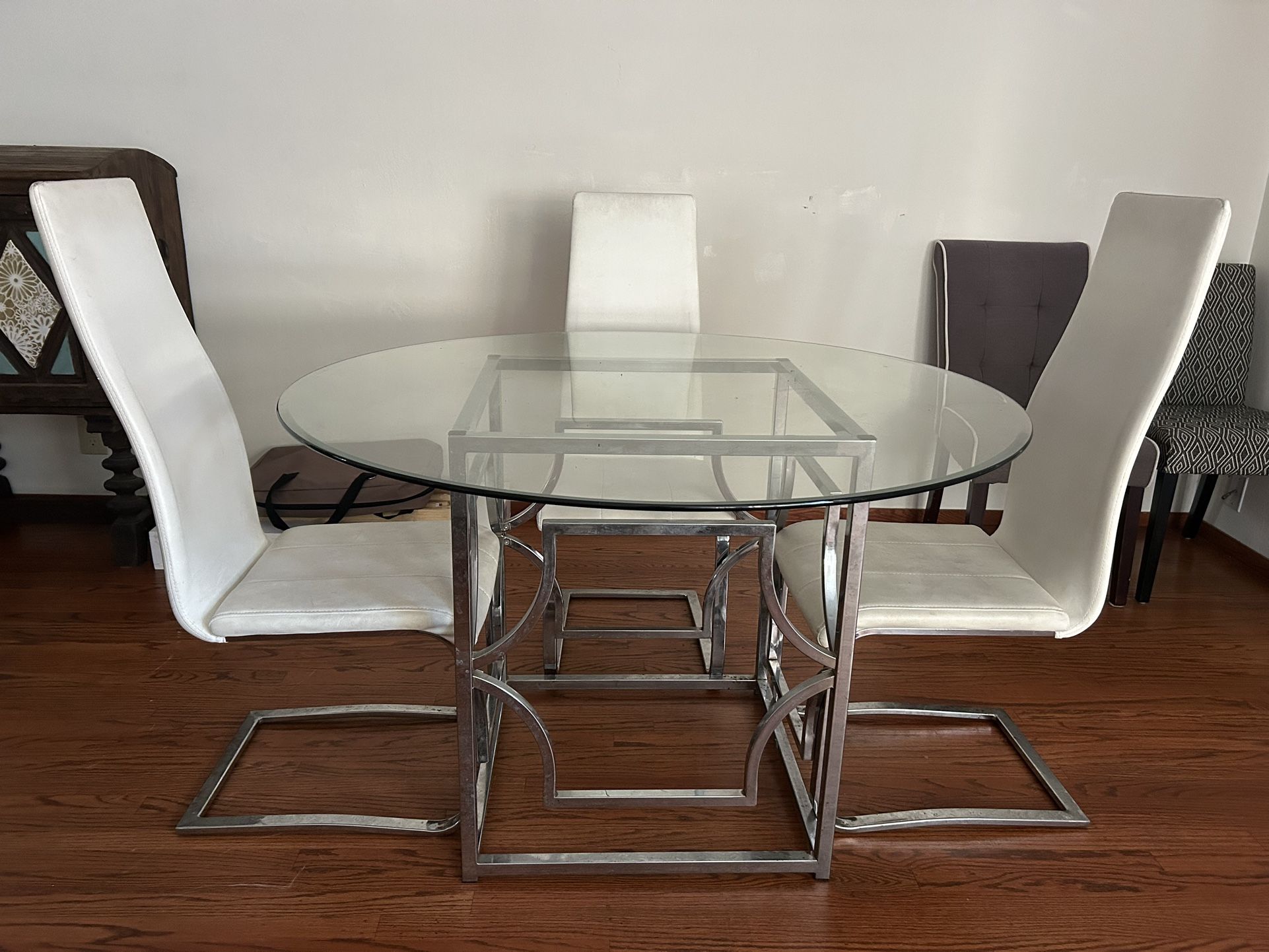Glass Dining Table With Chairs
