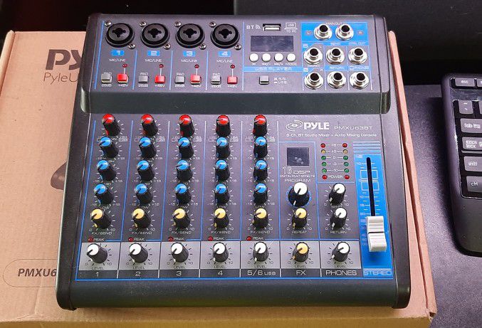 Pyle Pro PMXU63BT Compact 6-Channel, Bluetooth-Enabled Audio Mixer - WILLING TO TRADE