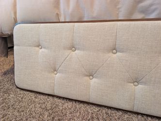 Full Headboard Upholstered with Walnut Frame (Modway)