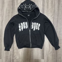 Splurjet Black Full Zip up Hoodie 