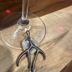 Deer Antler Wine Charms