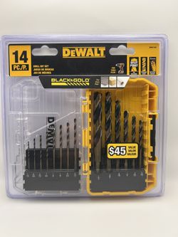 DeWalt 14-Piece Black & Gold Drill Bit Set