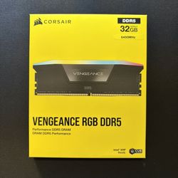 Corsair Vengeance RGB 32GB (2x16GB) 6400MT/s CL36 DDR5 RAM