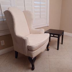 Solid  Wood  Side Table  With  Sofa Chair  Set For $275