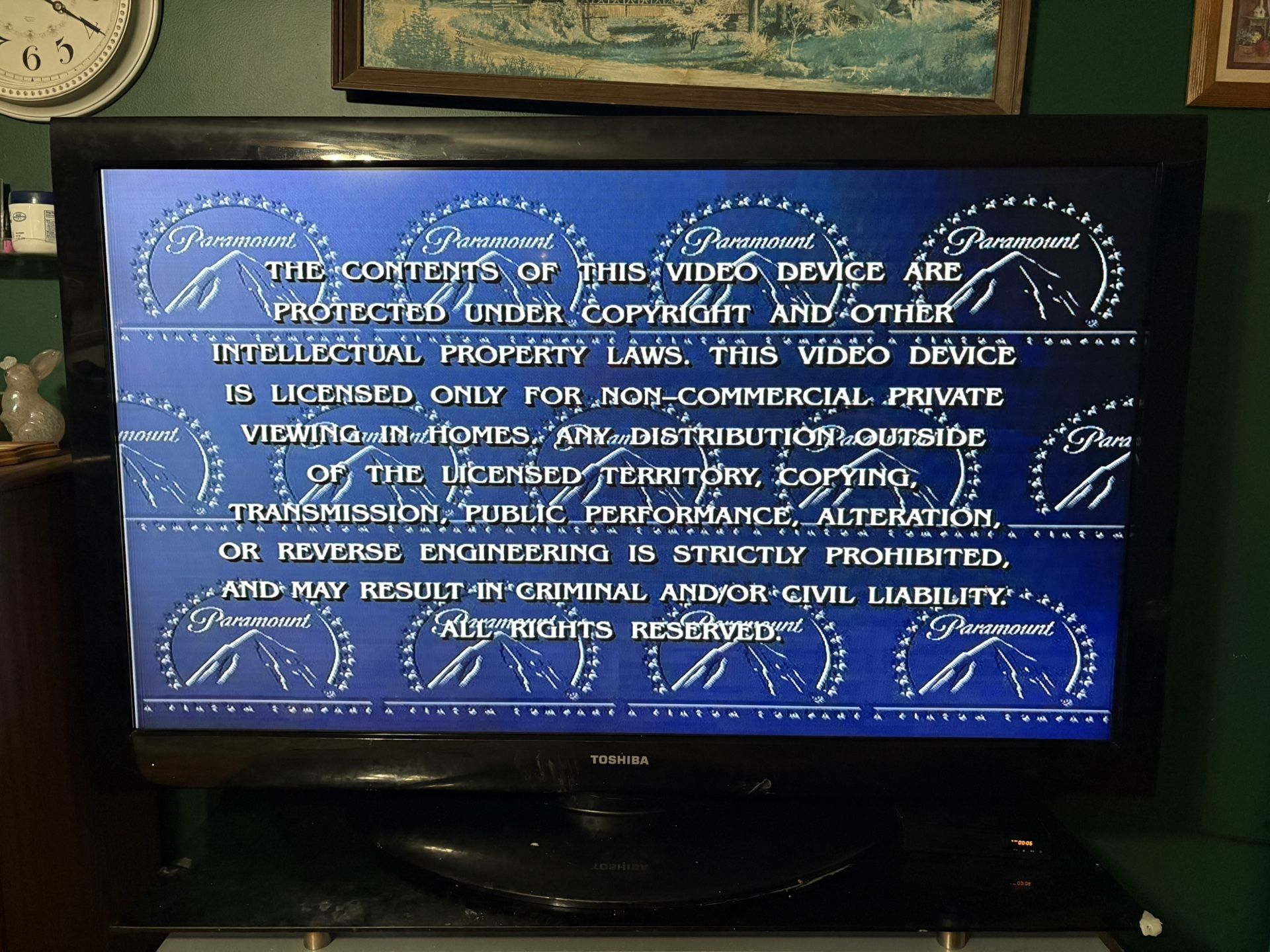 65 Inch Screen Toshiba TV