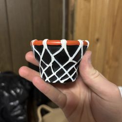 Ceramic Custom Basketball Net Hoop Paper Clip Holder Desk Office Gift