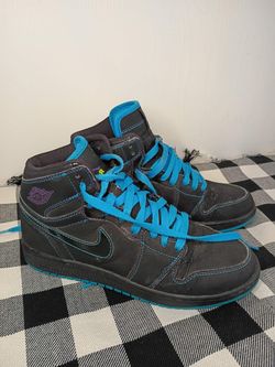 Air Jordan 1 High-Top Sneakers Black Teal
