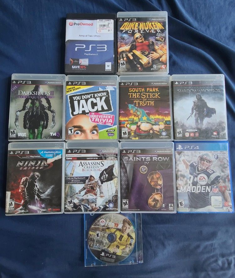 PS3 and PS4 games