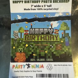 Minecraft Party Decor All For $ 45