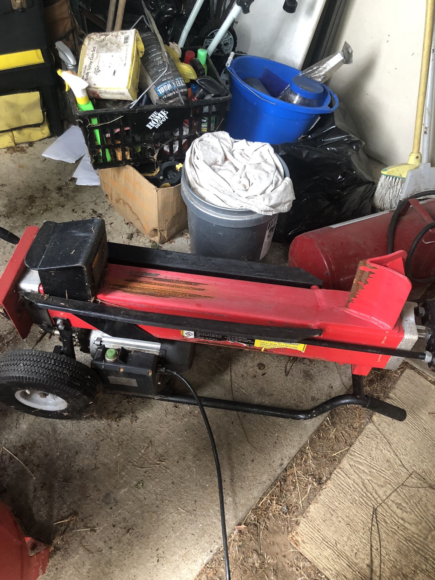 Electric log splitter