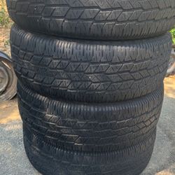 Used tires 265/70/16 all season mount and balance recycling included $270