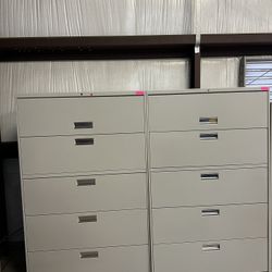 OFFICE/HOME FILE CABINET 5 DRAWERS LATERAL FILE 