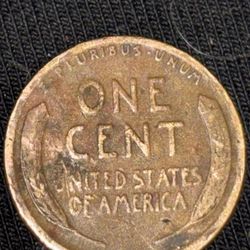 1929 No Mint Wheat Penny