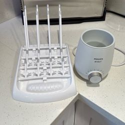 Baby Bottle Warmer And Bottle Rack