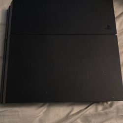 PS4 With Overwatch Legendary Edition And Everybody’s Golf 2 Controllers And Connecting Cords And A Disk Holder