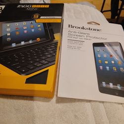 ZAGG Keys MINI 9" KEYBOARD CUSTOM MADE For APPLE iPAD MINI And Screen Protector 