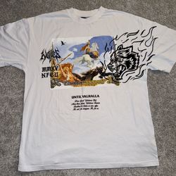 DARC SPORT UNTIL VALHALLA Premium Tee White Oversized large.