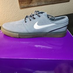 *NEW* Nike SB Zoom Stefan Janoski OG+ Gray White Shoes Size Men's 8 Women's 9.5 with Extra Laces and Insoles
