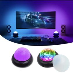 NewSumVi Gamer LED Lights Gamer Gifts Room Decor for Boys, Gaming Lights Multiple Colors 2-in-1 Effect for Gaming Setup 2 Packs/Set