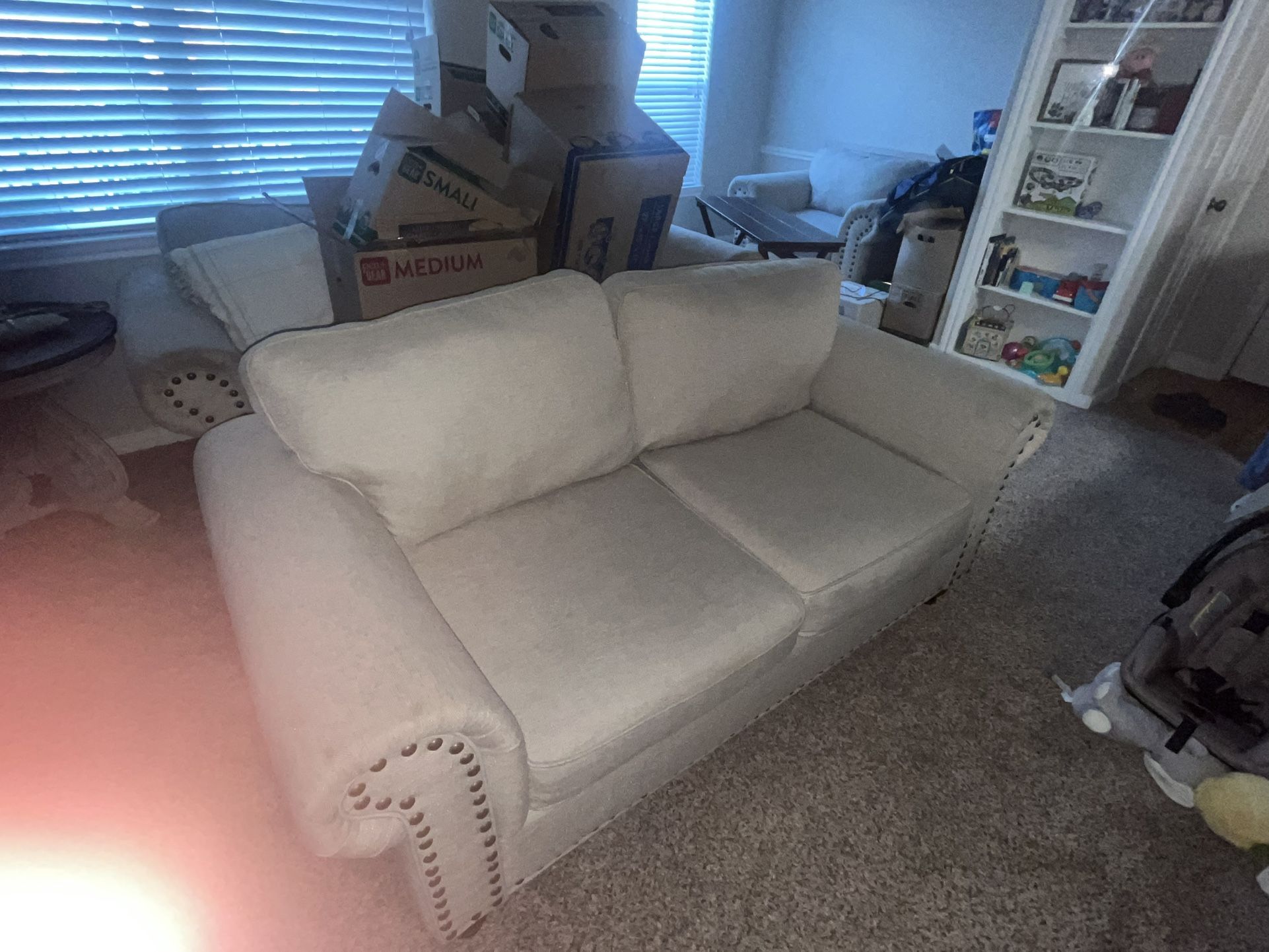 Beige Loveseat Sofa β Comfortable & Stylish