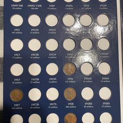 Album With 53 Wheat Pennies 😎