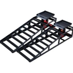 2 Pack Hydraulic Car Ramps 5T 10000 lbs, Car Lift Service Ramps Truck Trailer Garage