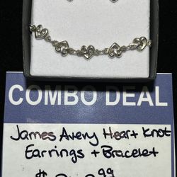 James Avery Heart Knot Set