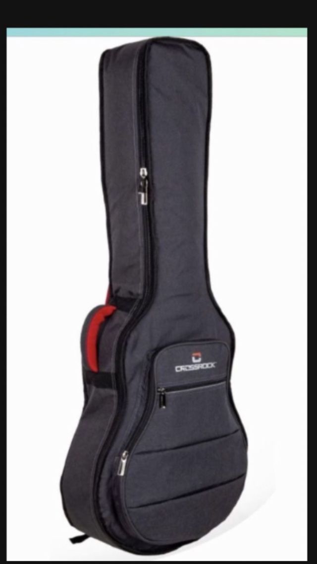 Crossrock 10mm Padded Backpack Bag for Jumbo Acoustic