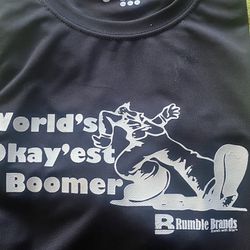 Vintage World’s Okay’est Boomer Black T-Shirt XL