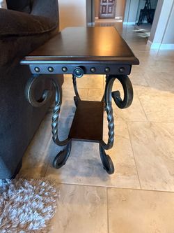 Brown Rectangular Side Tables (2)