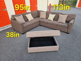 FREE DELIVERY Couch Sofa Sectional Ottoman 3 PC