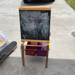 Chalk and white board easel
