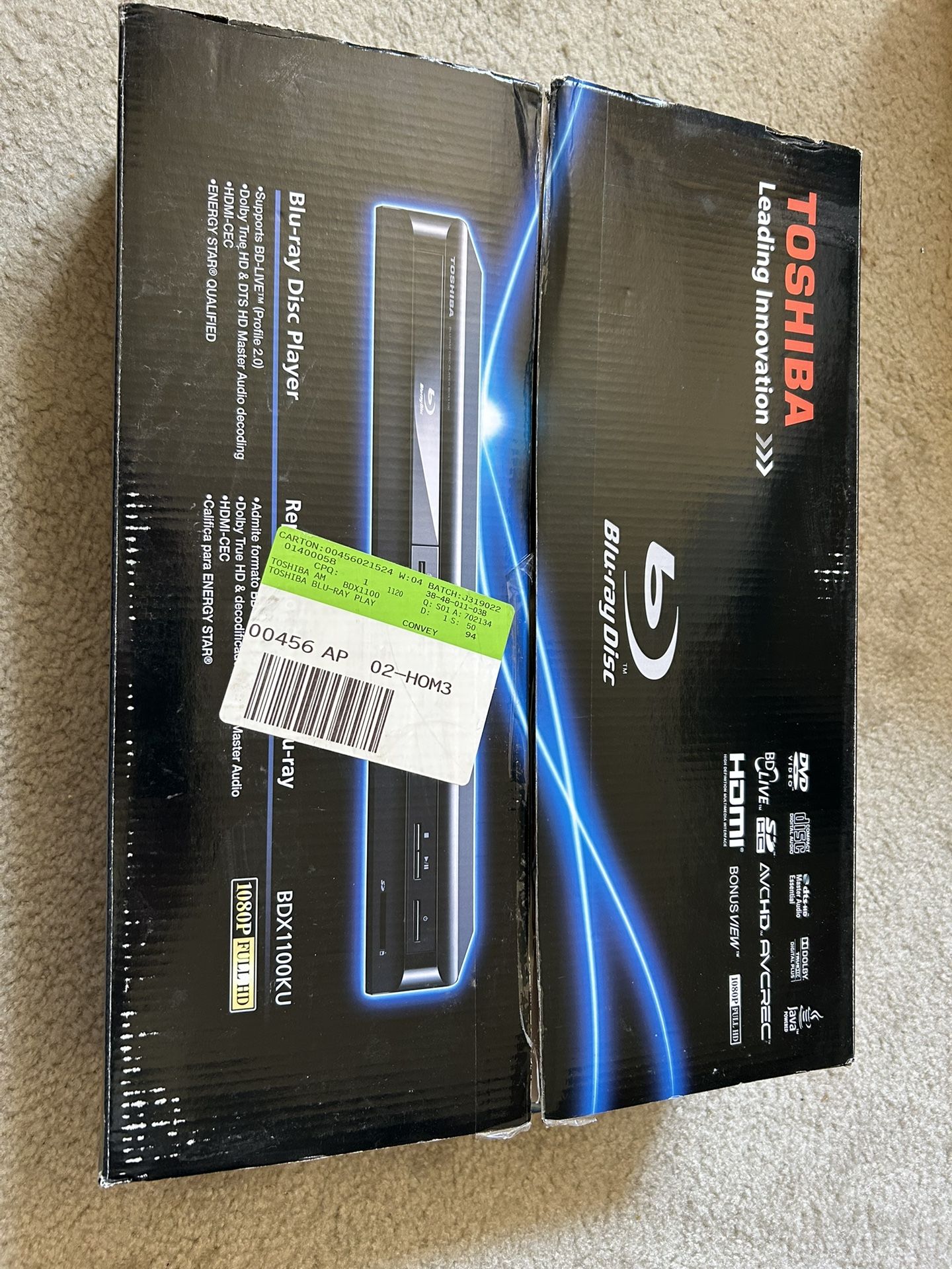 Toshiba BDX1100KU is a Blu-ray Disc Player