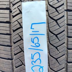 SET OF 235/65/17 GENERAL TIRES MOUNTED AND BALANCED 