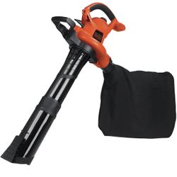 BLACK+DECKER Leaf Blower, Vacuum and Mulcher 3-in-1, 12 Amp, 250 MPH, 400 CFM (BV6000)