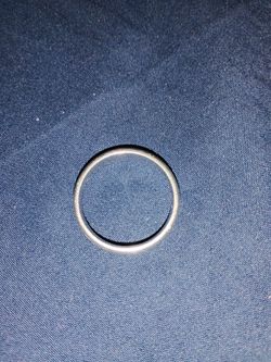 Men's wedding band white gold