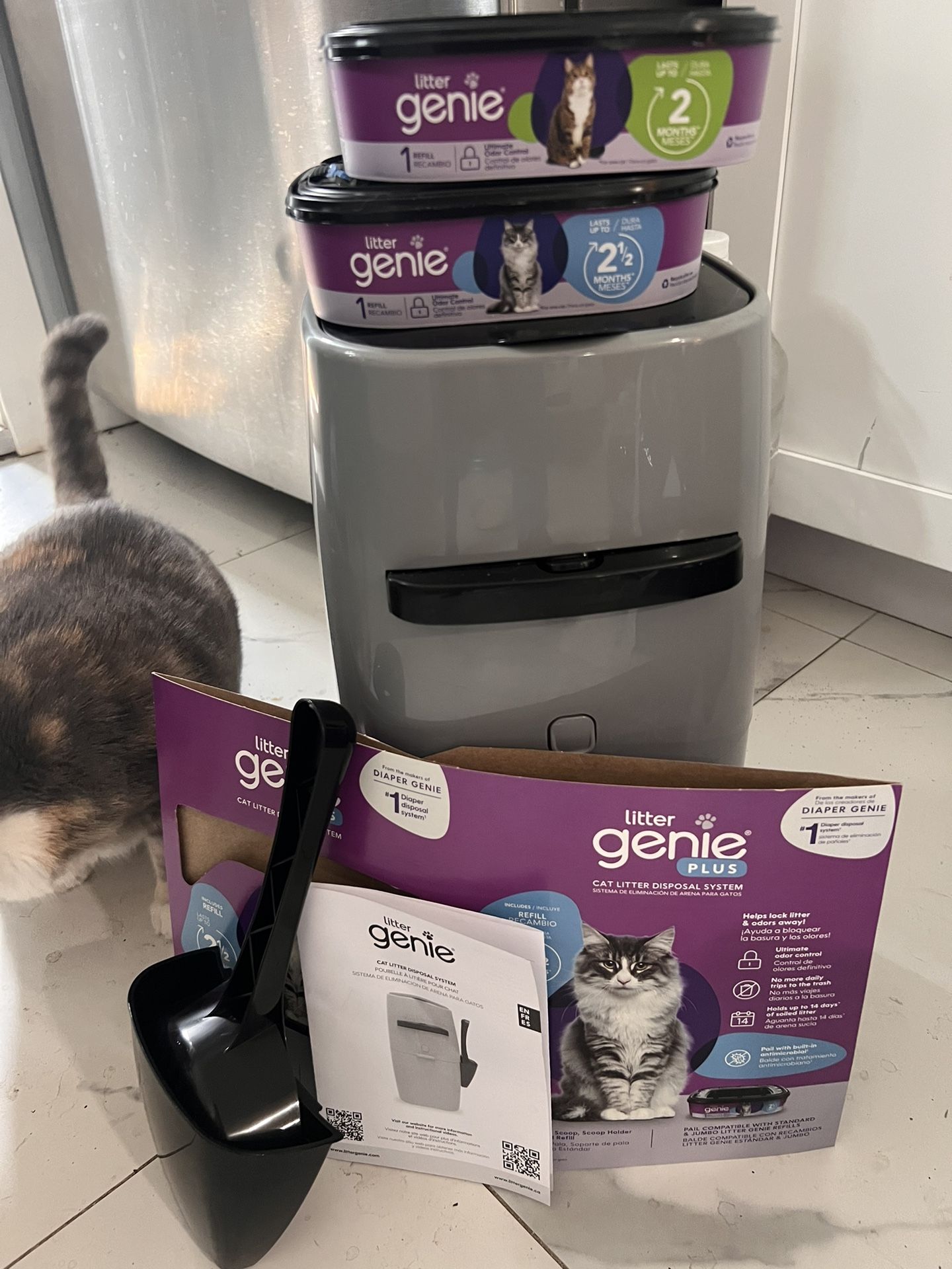 Litter Genie With 6 Bag Refills