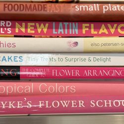 Books Cooking And Floral Starting $12 And Up Each 