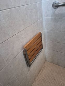 Folding shower chair