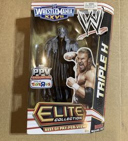 WWE Elite Best Of Pay Per View Toys RUs Exclusive TRIPLE H Wrestlemania XXVII B5