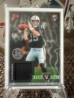 2026 Topps NFL raiders quarterback, rookie Fernando Mendoza