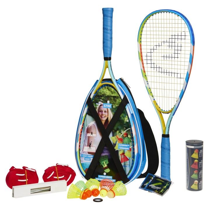 
Speedminton S700 Set - Original Speed Badminton/Crossminton Allround Set Including 5 Speeder, Pitch Bag, Bag
