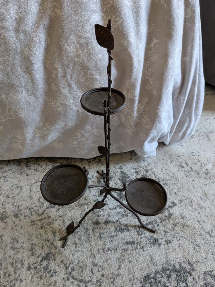 3 Tier Iron Plant Or Candle Stand