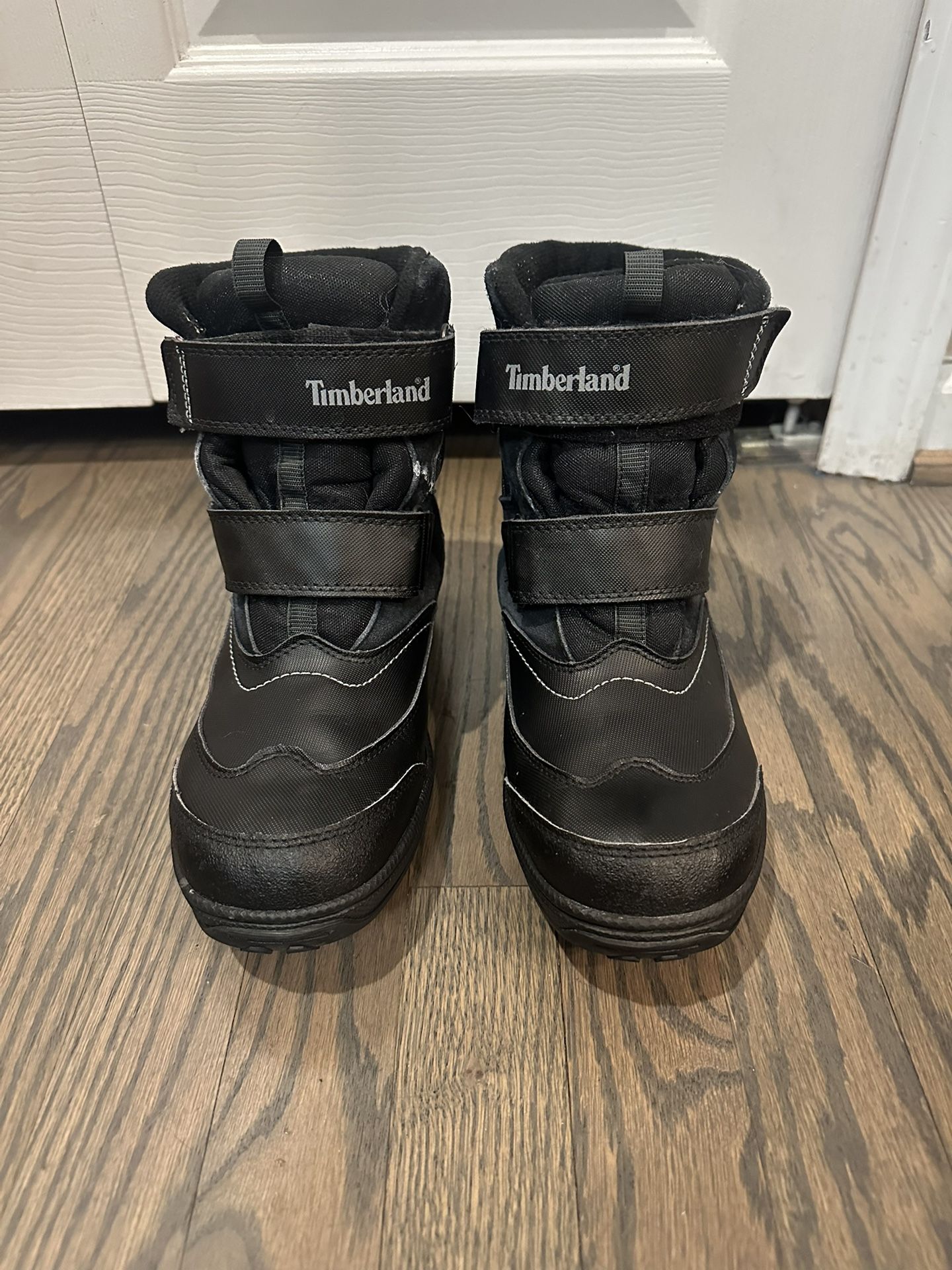 Timberland Snow Boots Black Leather Waterproof 6.5
