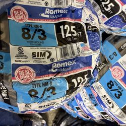 125 ft. 8/3 Stranded Romex SIMpull CU NM-B W/G Wire