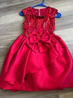 Red girls Christmas dress