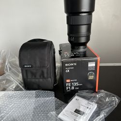 Sony Fe 135mm F/1.8 GM Lens like new firm on price no offer 