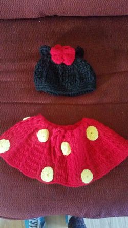 Trajesito tejido de la Minnie* 0-6 meses