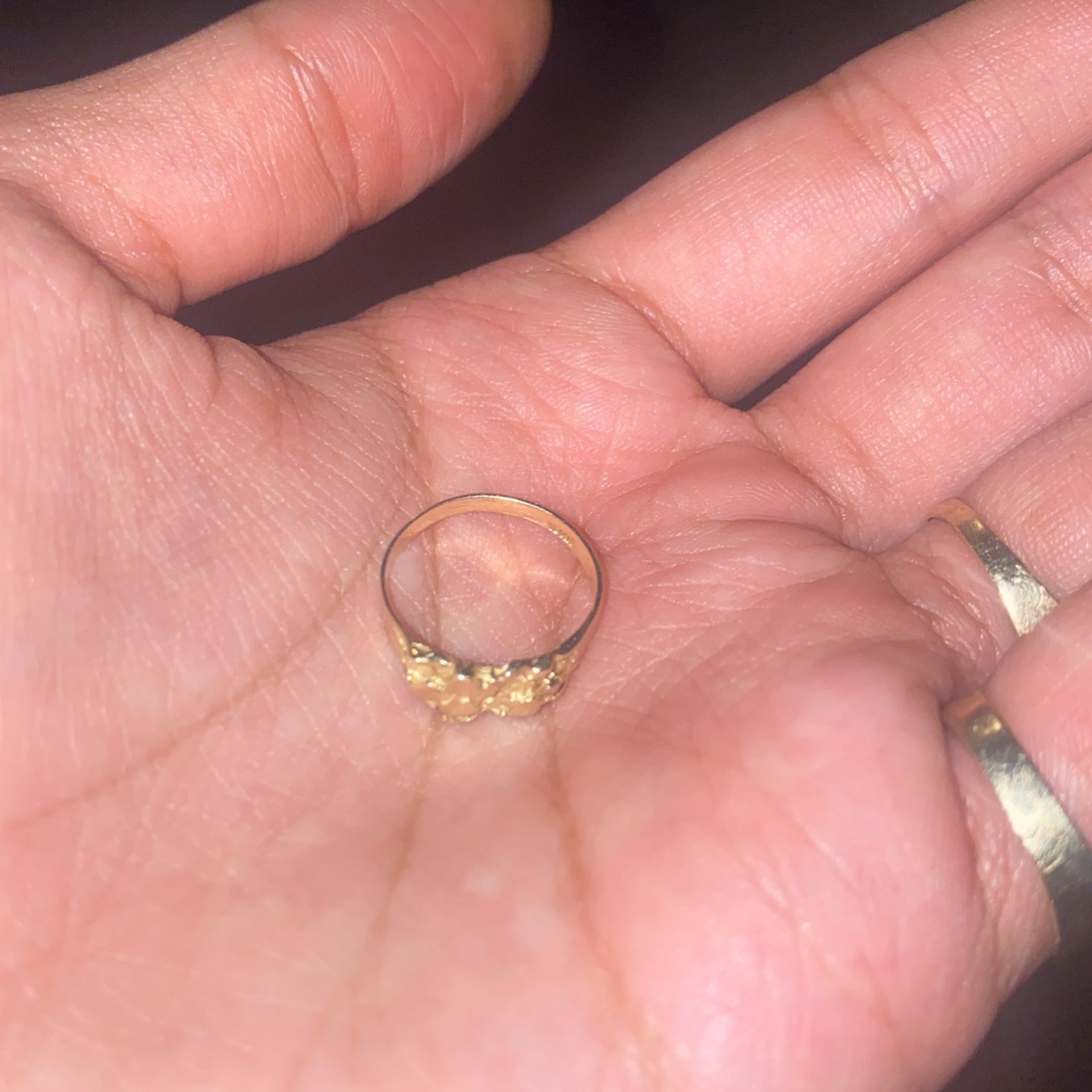 10k new gold nigget ring