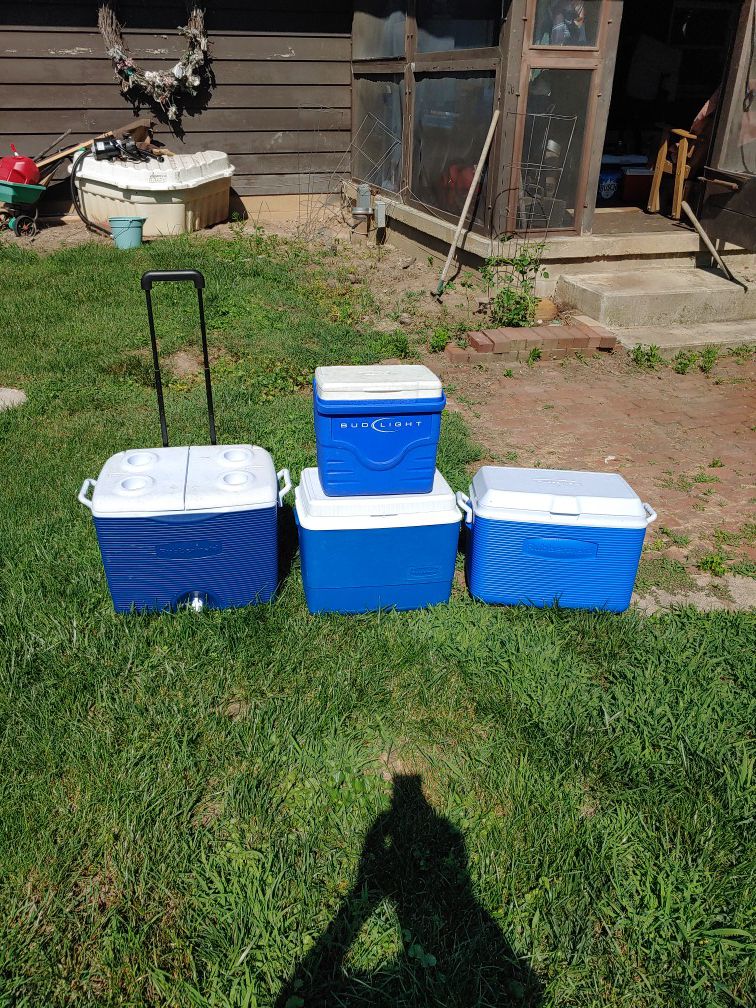 Various ice chest coolers